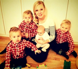 Frida och Håkans Barn, fyra stycken på tre år-